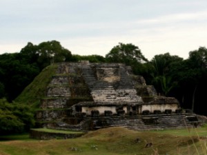 Mayan ruins in the Belize jungle